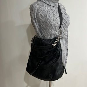 Sigerson Morrison Black Leather Shoulder Bag